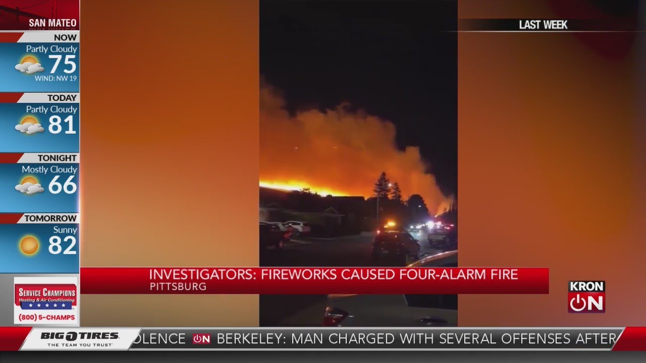Fireworks caused Pittsburg four-alarm fire