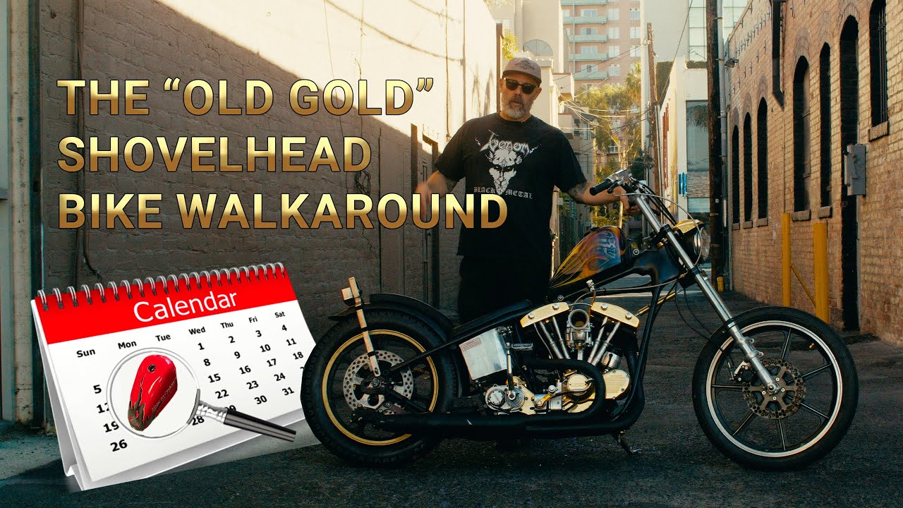 Подробный осмотр вертолета Shovelhead Chopper «Old Gold»