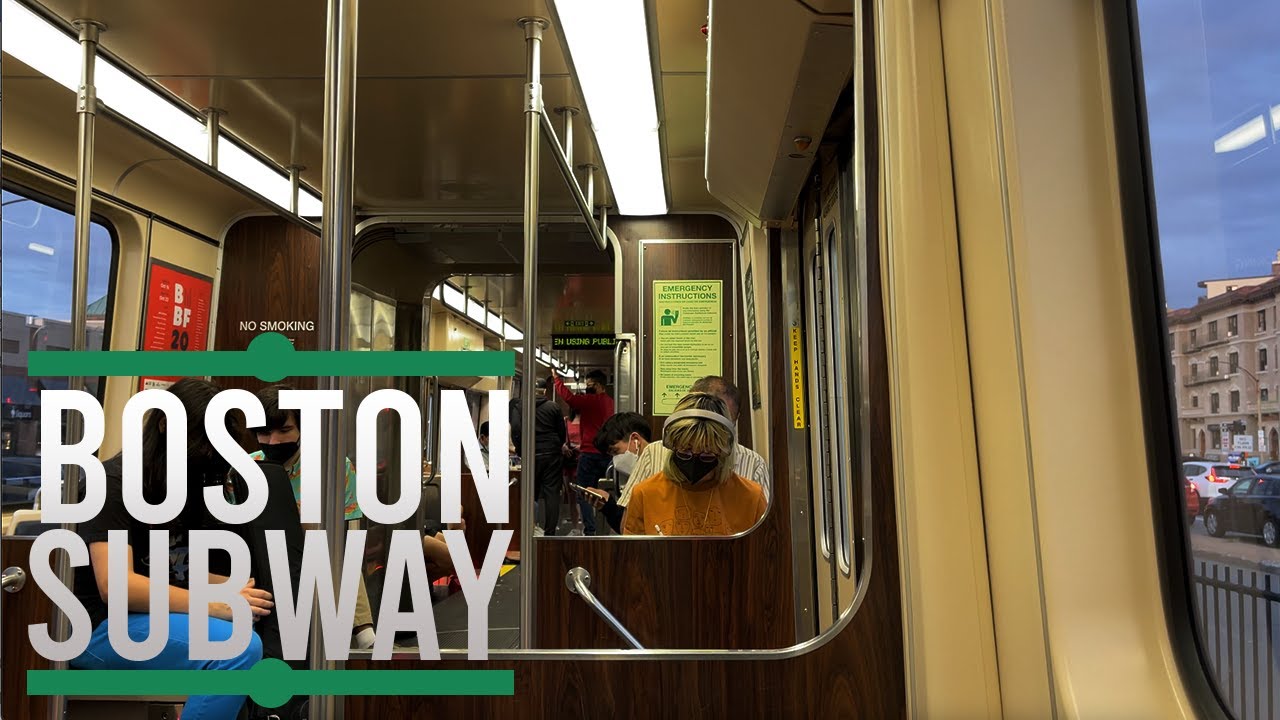 Boston Subway: Riding the Entire Length of the B Green Line (Boston College - Park Street) Sept 2021