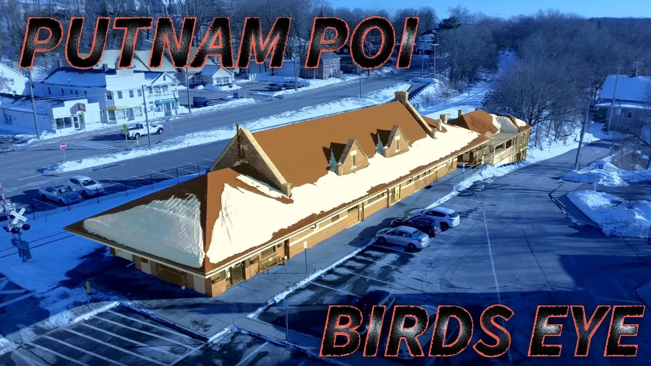 4K Drone flight Putnam | Defunct Railroad infrastructure