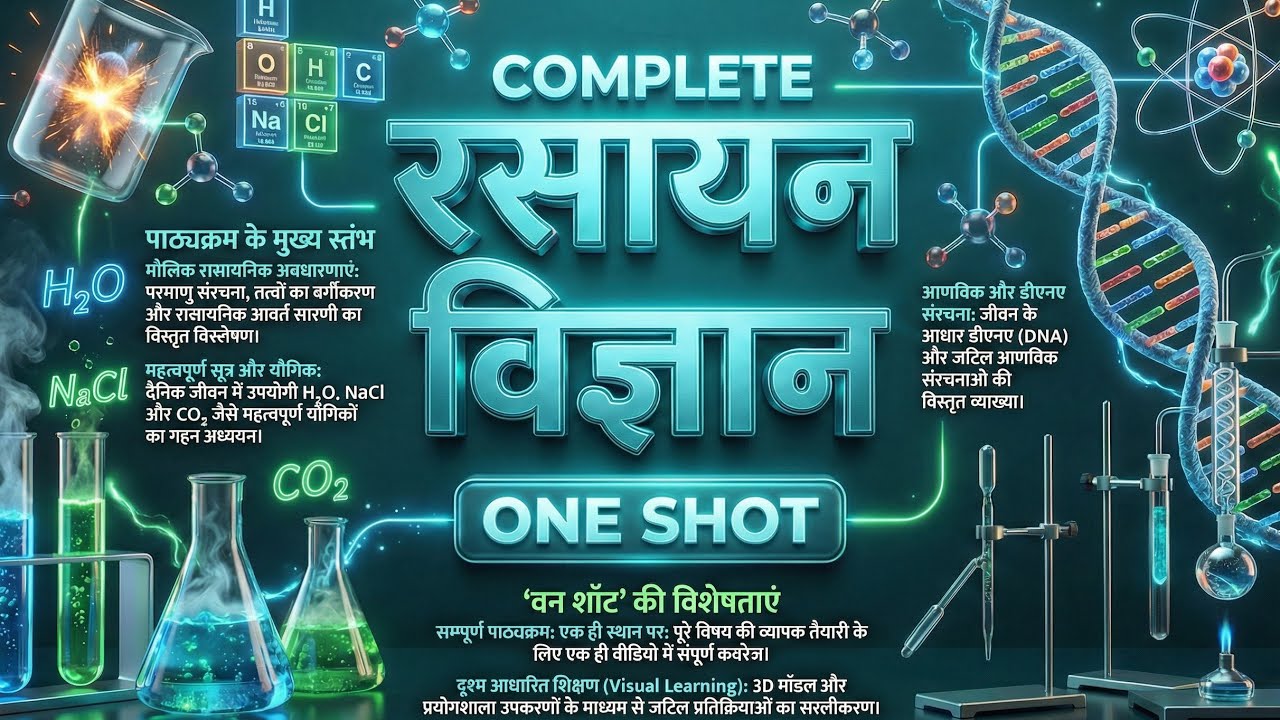 OneShot : Complete Chemistry | रसायन विज्ञान | आसान कहानी में | Complete Revision