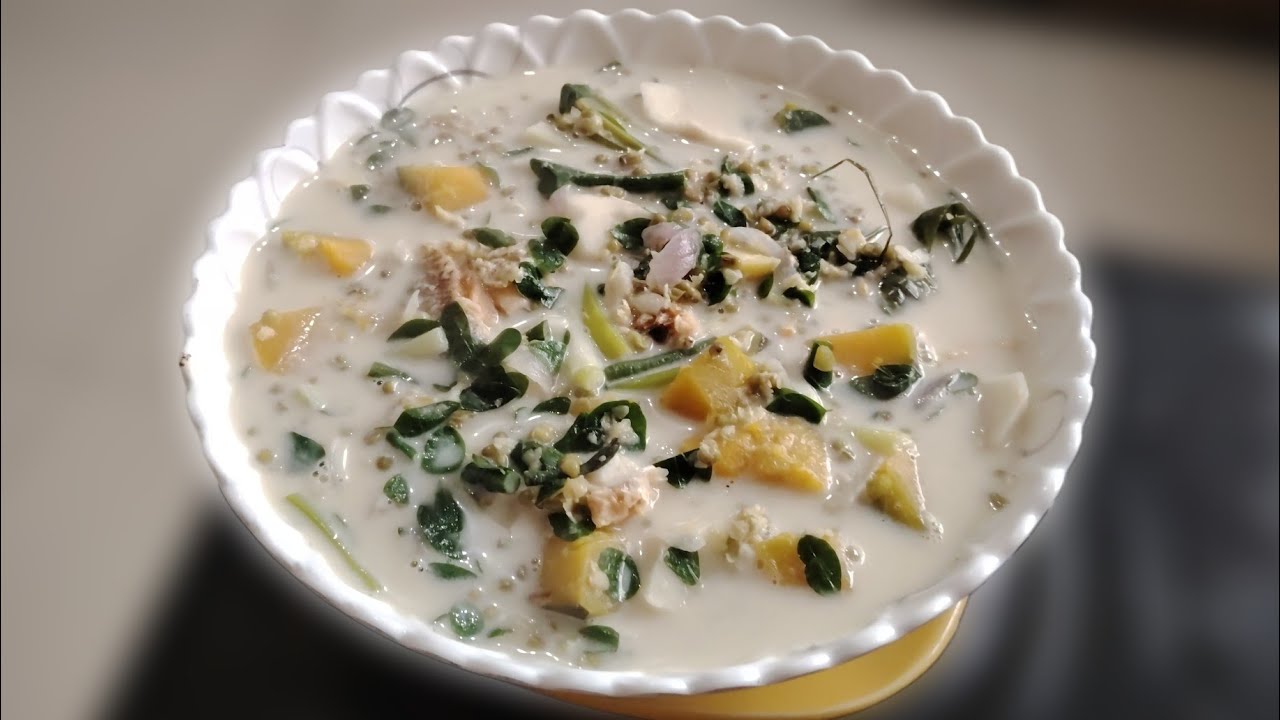 Ginataang Munggo, Kalabasa at Gabi with Daing na Isda Recipe 