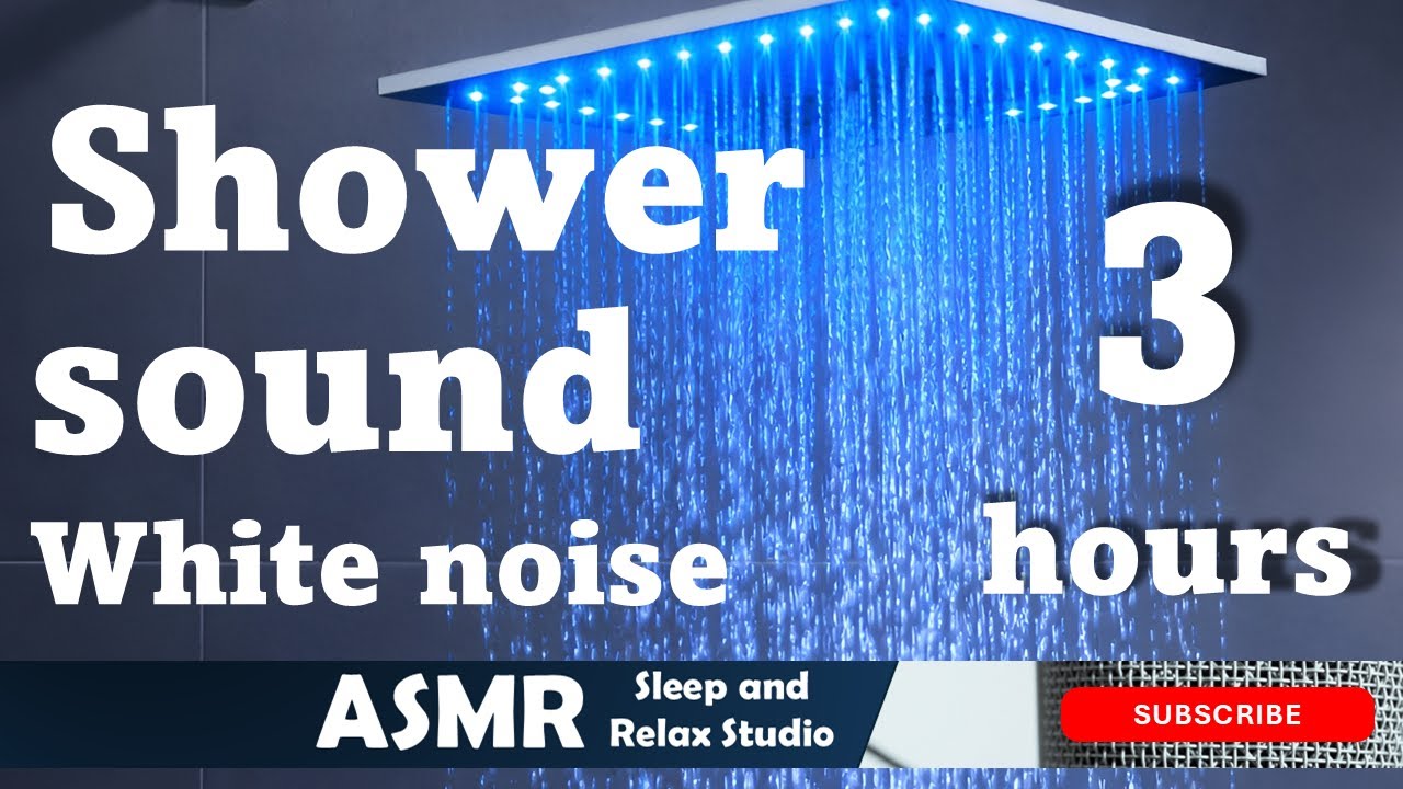Shower White Noise for Sleep – 3 Hours Relaxing Sound (2026 Record)