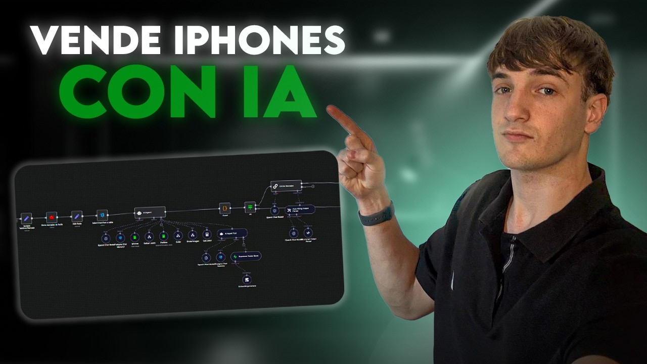 Agente de IA en N8N con WhatsApp remplaza 100% a VENDEDOR de IPhones