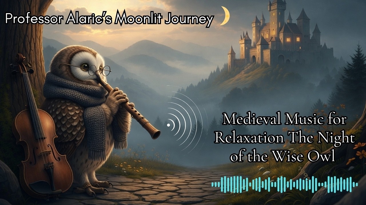 Professor Alaric’s Moonlit Journey 🦉🏰 | Calm Medieval Sounds