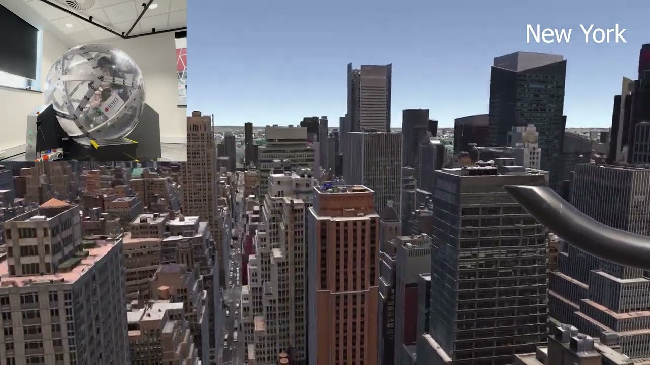 See the World by (motion simulated) Helicopter!