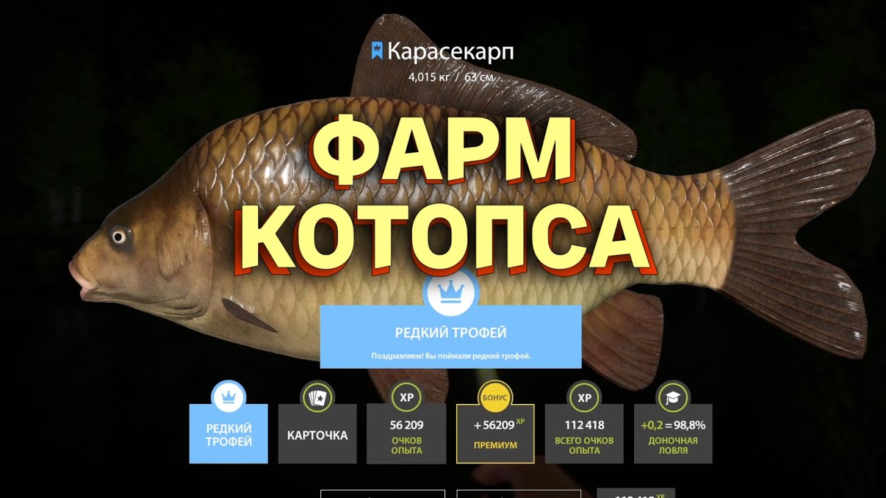 Русская Рыбалка 4 - Фарм Котопса
