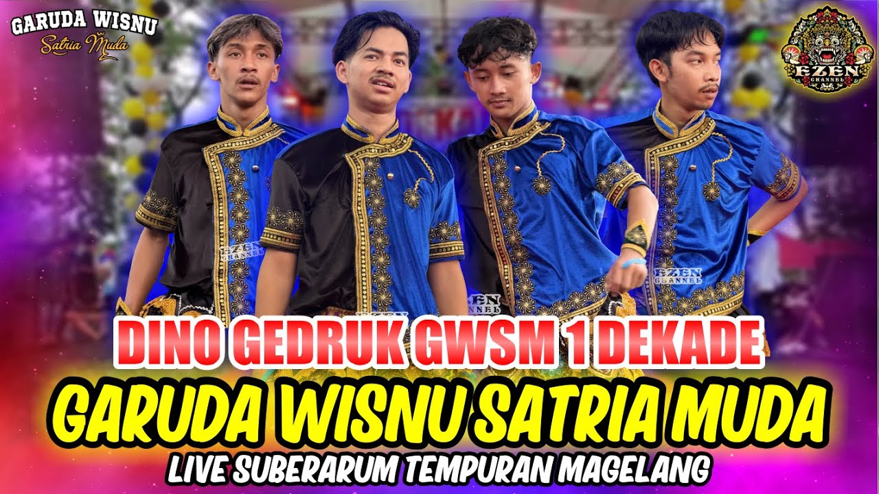 Kostum Terbaru! DINO GEDRUK GWSM Garuda Wisnu Satria Muda - Anniversary 1 Dekade - Live Sumberarum