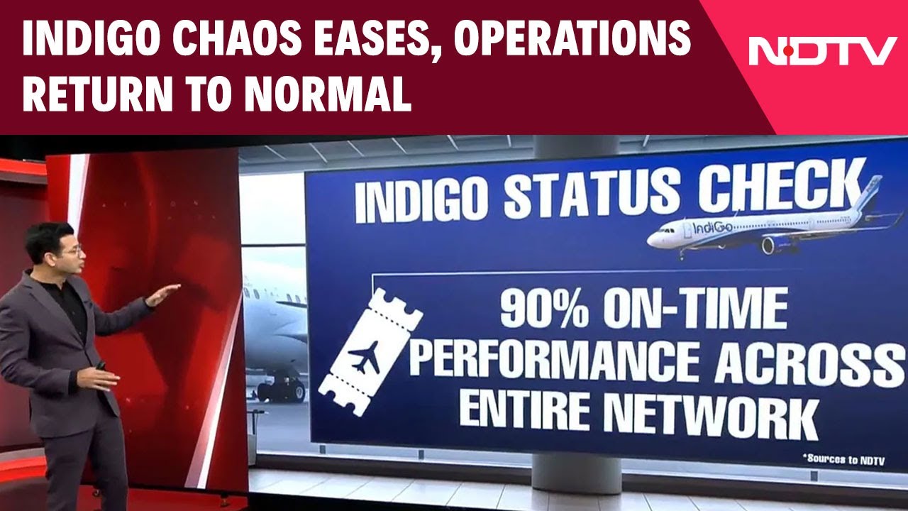 IndiGo Crisis News | IndiGo Chaos Eases, Operations Return To Normal
