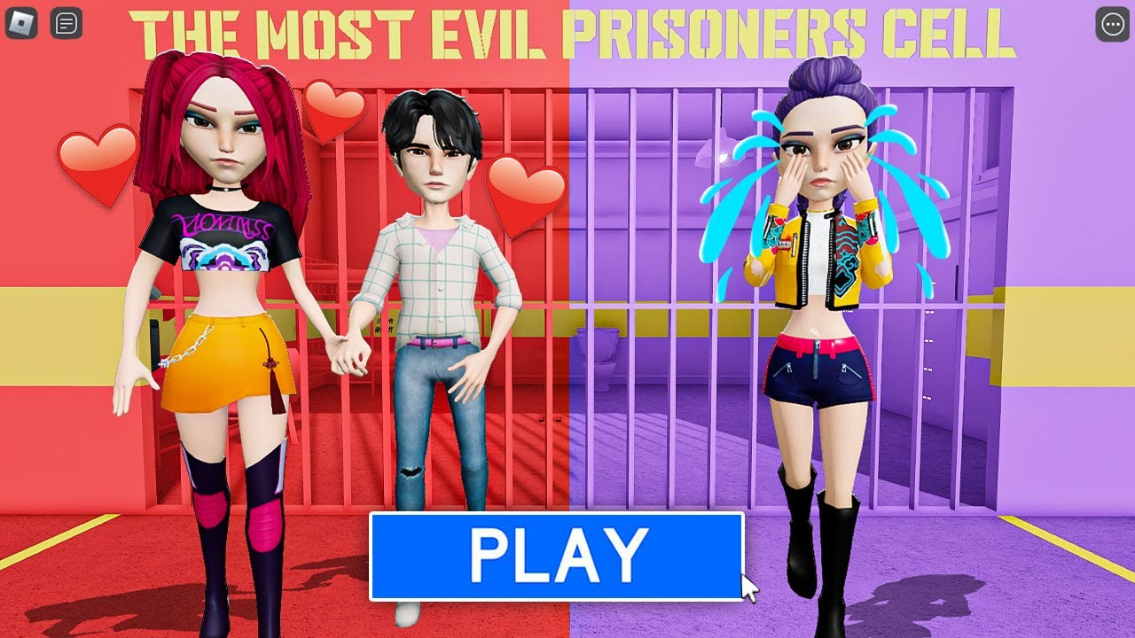 MIRA FALL IN LOVE WITH JINU - Kpop Demon Hunters in BARRY&rsquo;S PRISON RUN! #obby #roblox