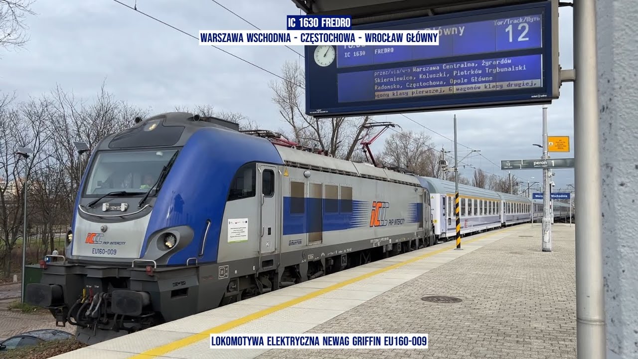 IC 1630 FREDRO Warszawa Wschodnia - Częstochowa - Wrocław Główny Tanie Kolejowanie okiem pasażera