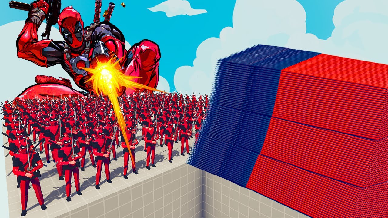 200x DEADPOOL + 1x GIANT vs EVERY GOD - Totally Accurate Battle Simulator TABS