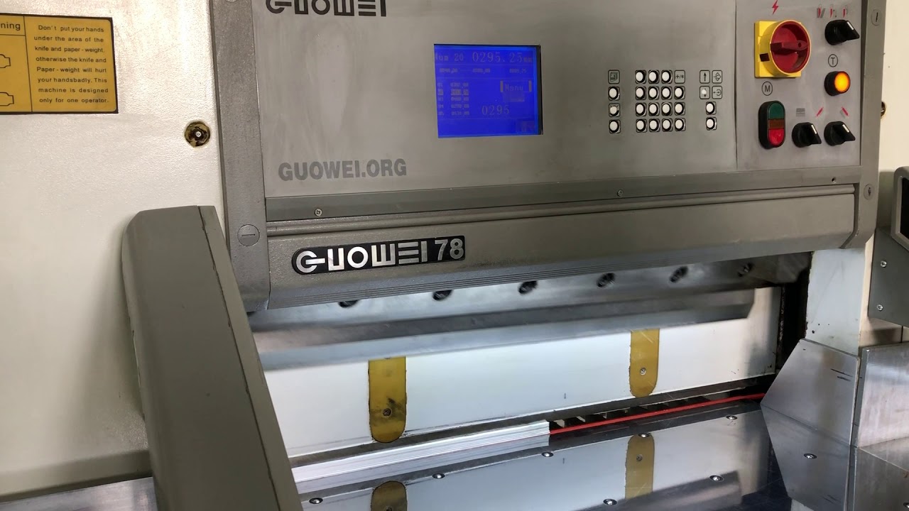 Cutting machine Guowei 78