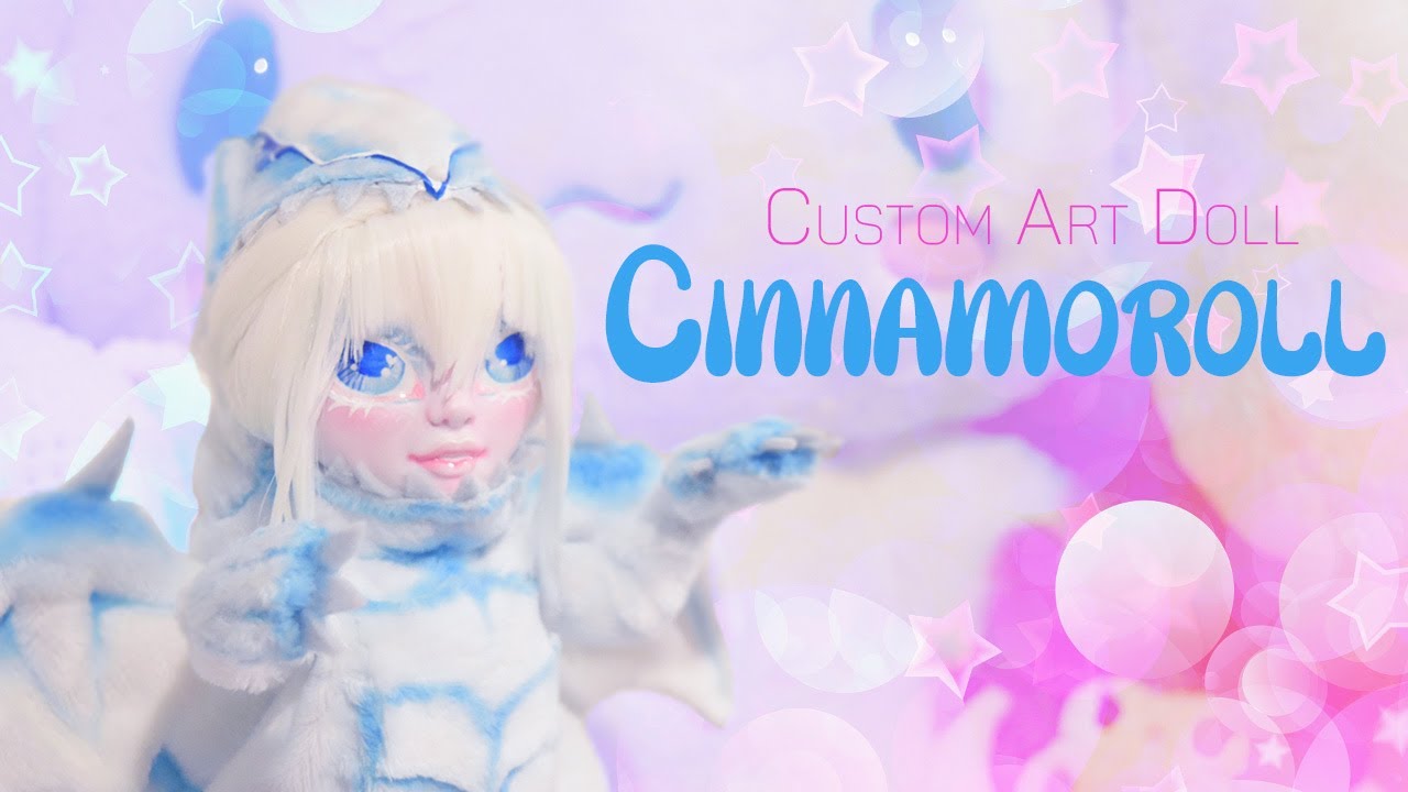 Custom Repaint Doll: Cinnamoroll *Blue- Eyes White Dragon*