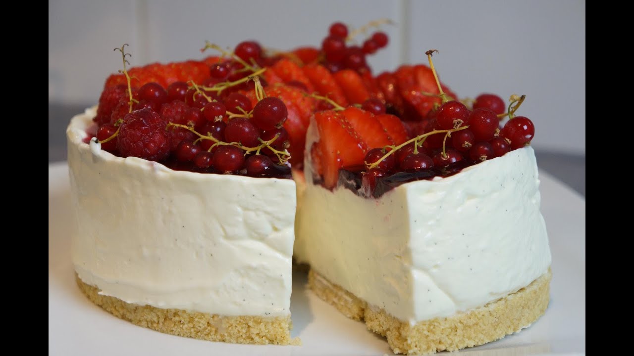 Recette du Cheesecake facile sans cuisson vanille et fruits rouges