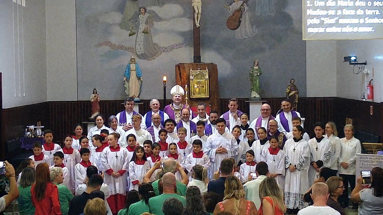 Celebração de posse canônica - Pe. Lourenço da Silva - Paróquia Santa Cecília - Santa Cecília