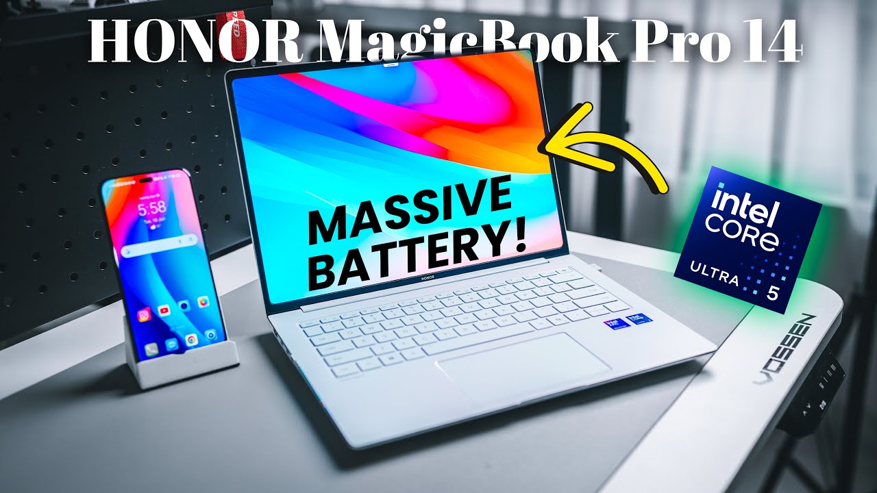 HONOR MagicBook Pro 14 &ndash; Largest 14&rdquo; Laptop Battery Ever?! 120Hz OLED, Intel Core Ultra 5! 🔥
