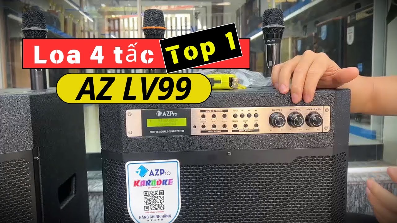 Loa 4 tấc Top 1 Của AZPro AZ LV99 - Loa 4 Tấc Hay Nhất