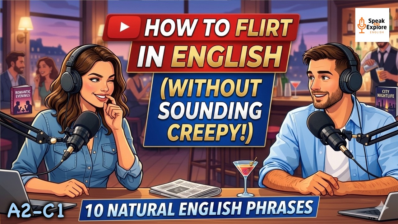 Learning English Podcast | How to Flirt in English Without Sounding Creepy | 10 English Phrases