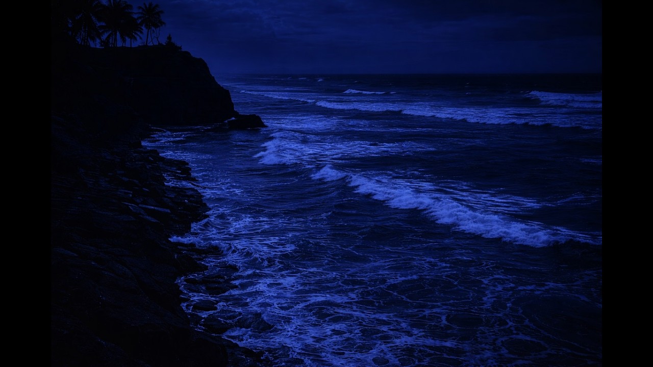 Lost in Midnight Waves 🌊 Black Screen Soundscape