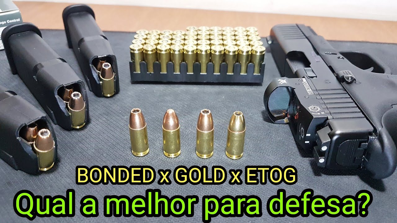 Qual a melhor munição pra defesa? GOLD, BONDED, ETOG, RIP? A Influência do projétil na incapacitação