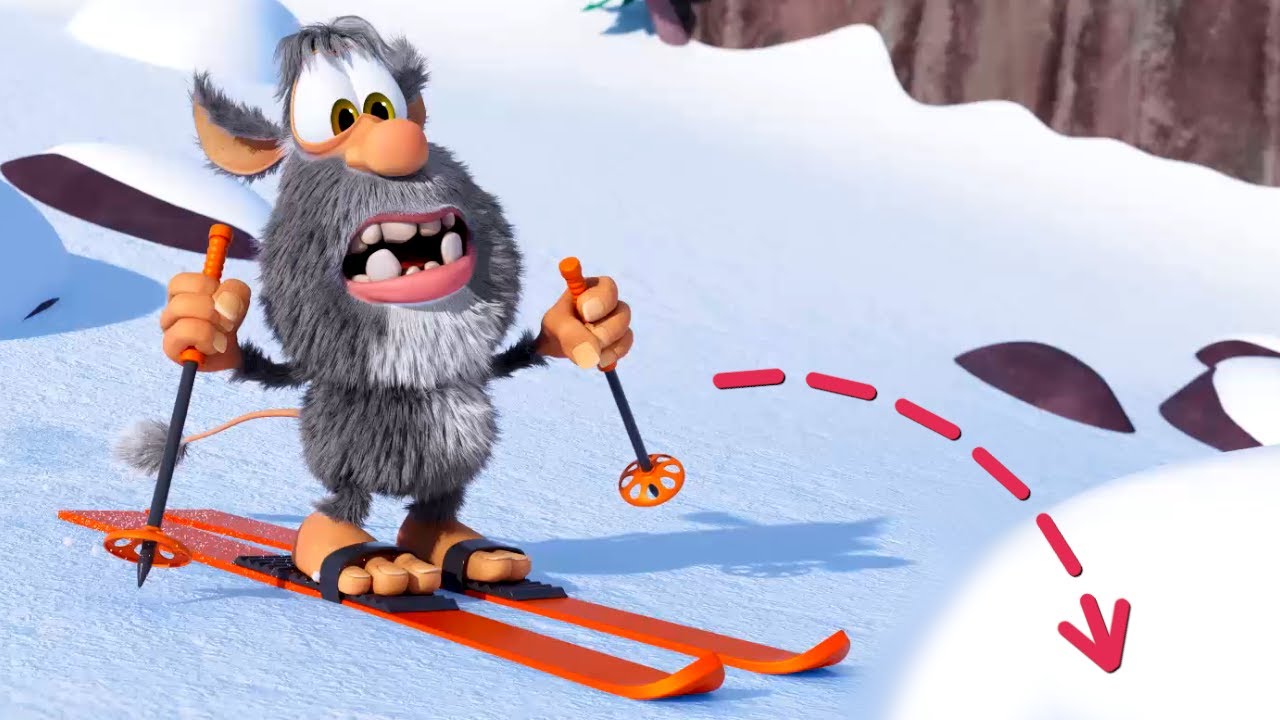 Буба ❄️ Лыжная гонка 🎿 Зимние игры ⛄ Мультфильм для детей