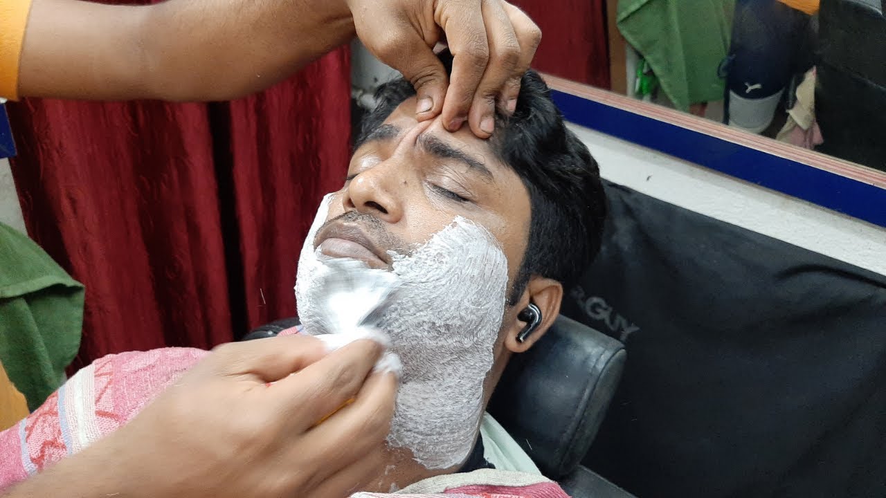 🔘 Traditional Relaxing ASMR Beard Shave 💈 ASMR BARBER 🪒 Clean Shave