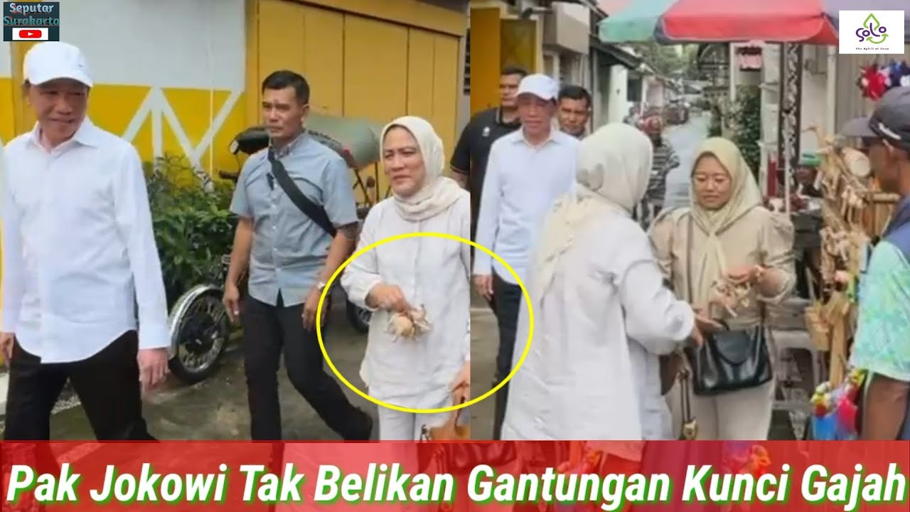 Iriana Malu2 Kucing Borong Gantungan Kunci Gajah Belikan Jokowi Pulang Makan Bareng Soto Triwindu