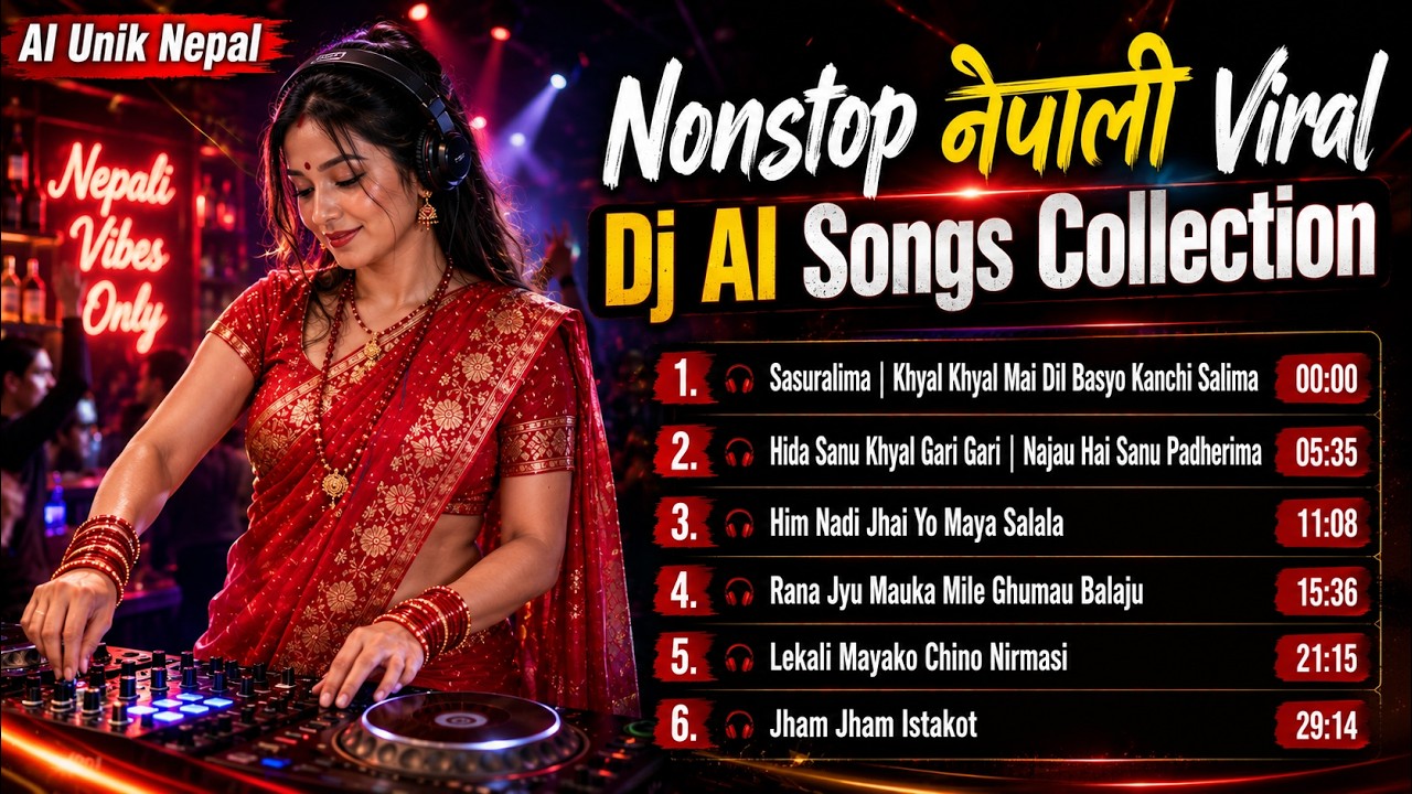 Nonstop नेपाली Viral DJ AI Songs Collection🔥 | Best Nepali DJ Remix 2026 | Sasuralima, Hida Sanu #16