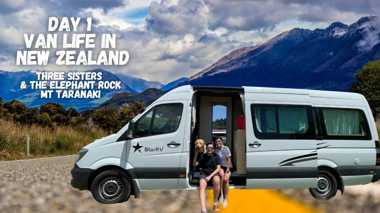 NEW ZEALAND VAN LIFE DAY 1 | THREE SISTERS & THE ELEPHANT ROCK | MOUNT TARANAKI