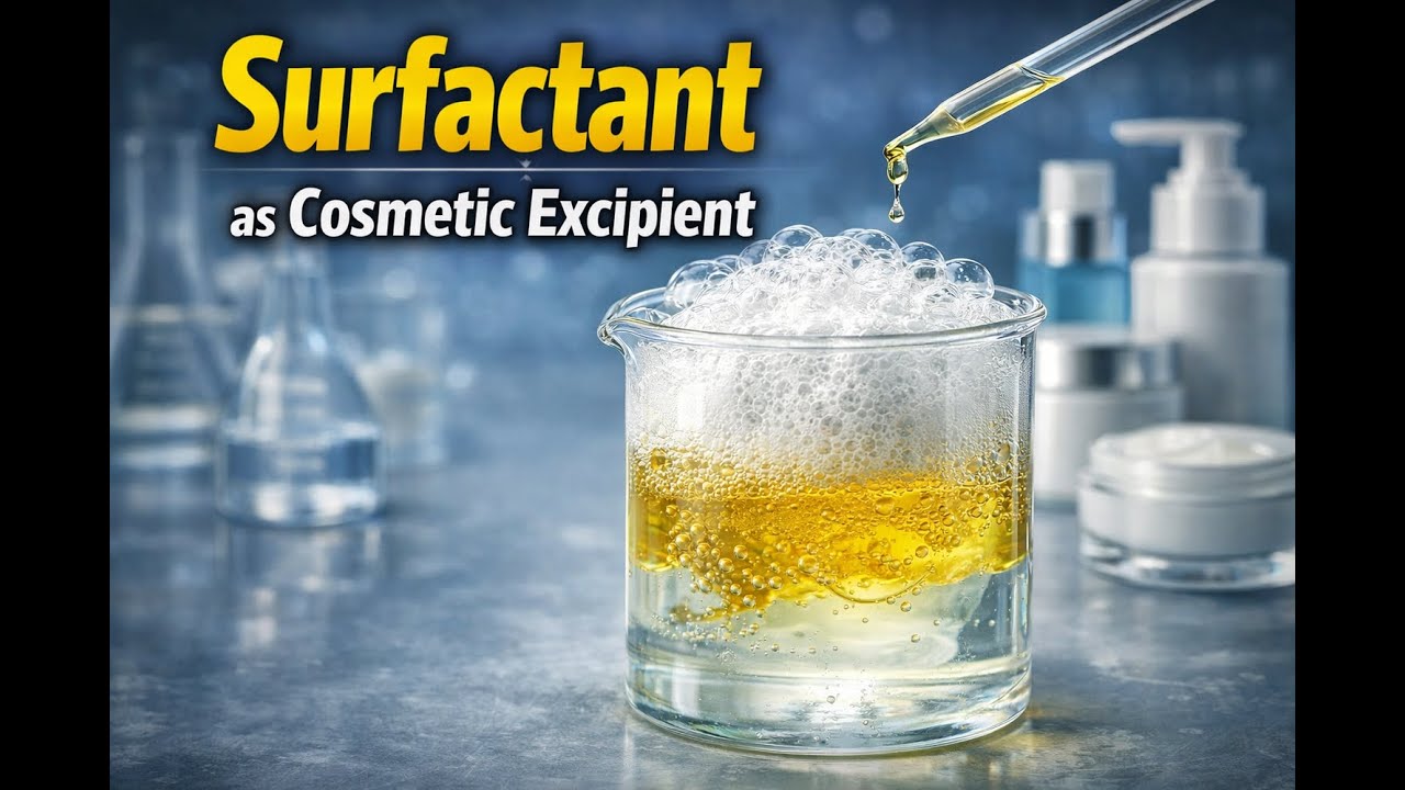 👉 Surfactants (Cosmetic Excipients) | Definition, Types & Applications