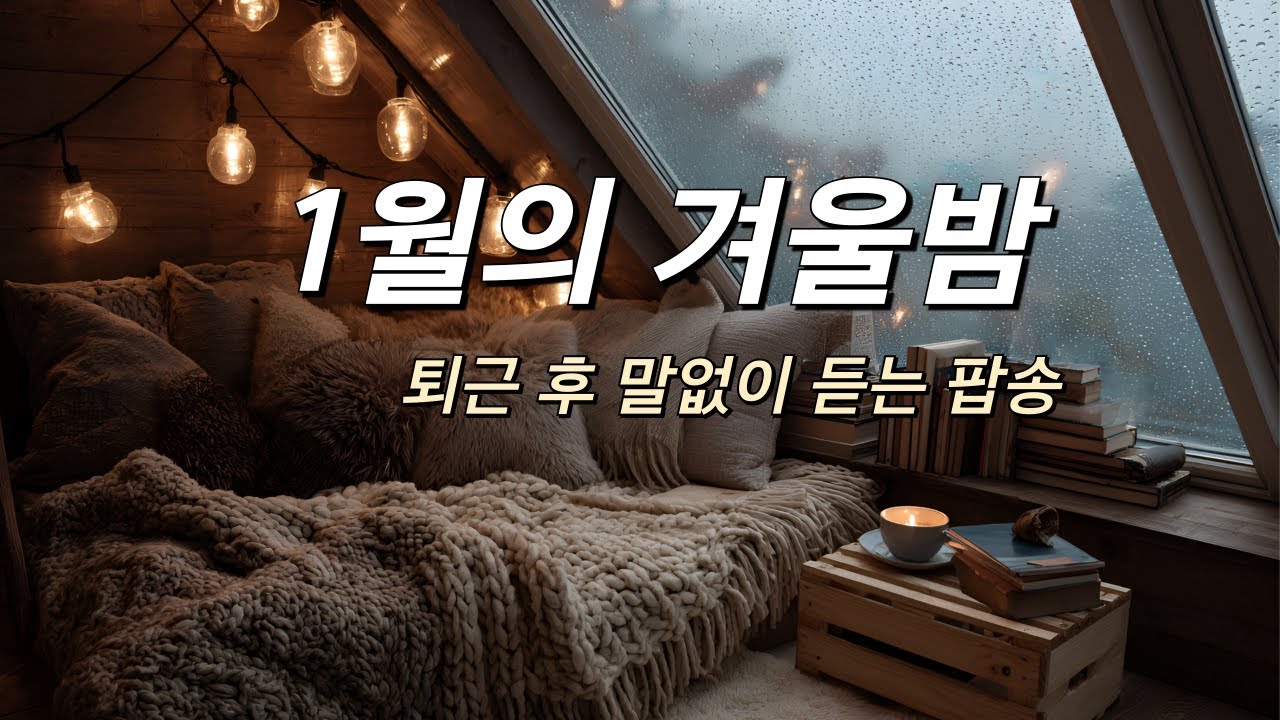 [playlist] 1월의 겨울밤 ❄️ | 퇴근 후 아무 생각 없이 듣는 조용한 휴식 팝송, 지친 하루 위로하는 감성 팝