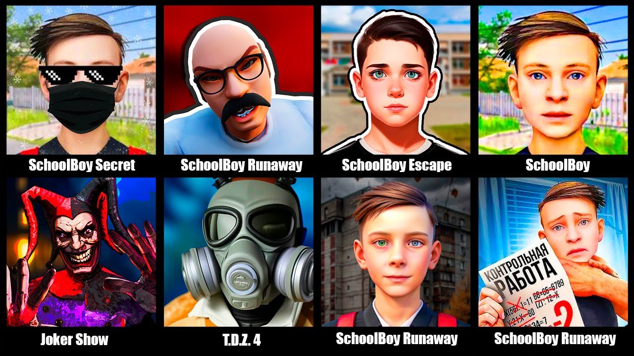 Секретная локация в Скулбой Раневей,Школьник призвал дух Шута,SchoolBoy Escape Runaway,T. D. Z.  4