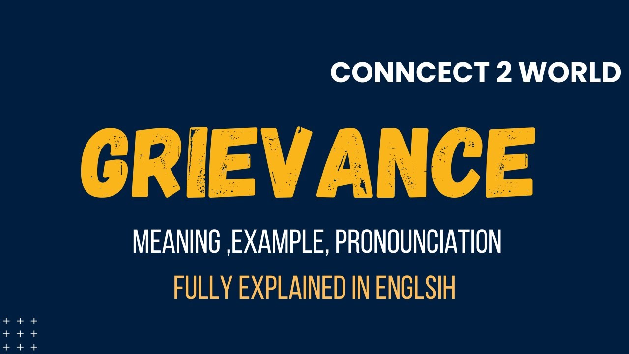 What Does grievance    Means || Meanings And Definitions With grievance     in ENGLISH