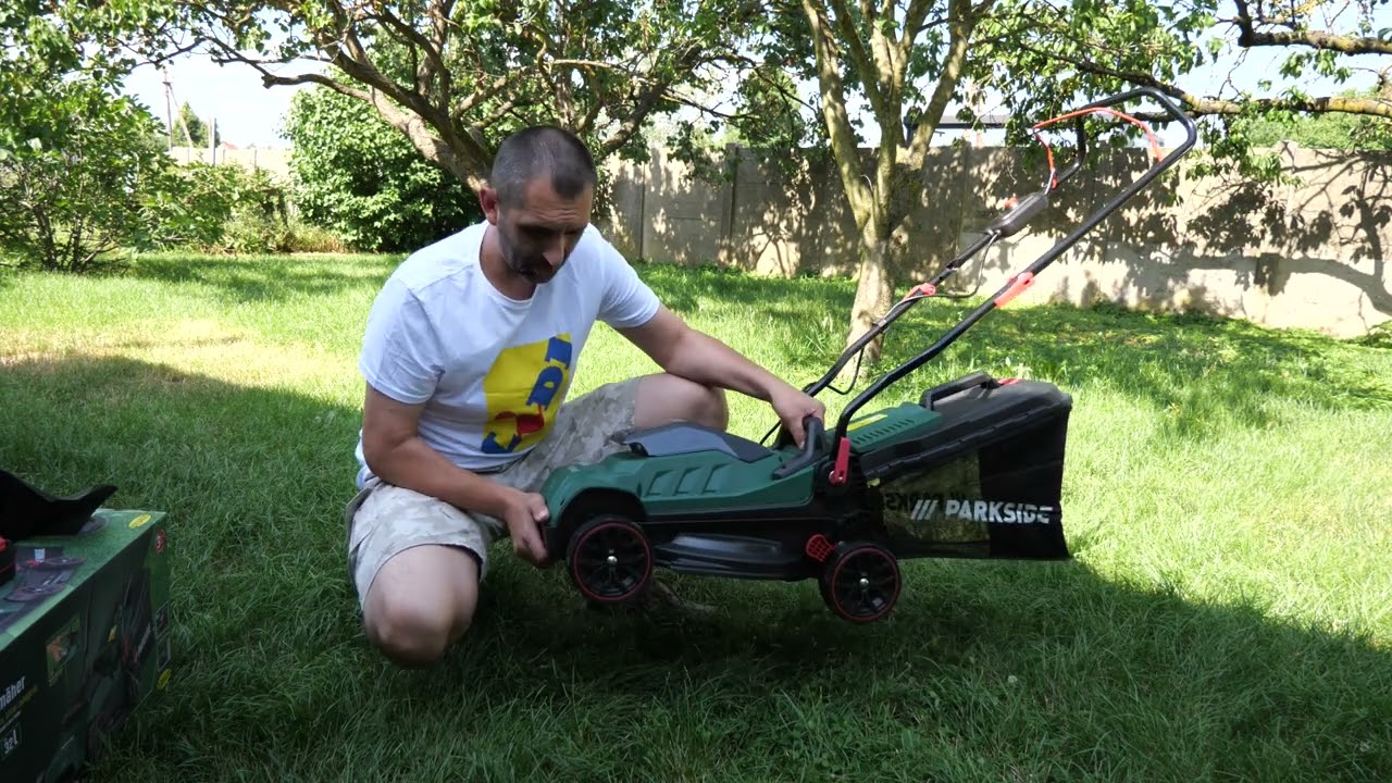 Parkside PRMA 20-Li A1 Akkus Fűnyíró kicsomagolás, teszt ( Lidl, Grizzly Tools) Unboxing