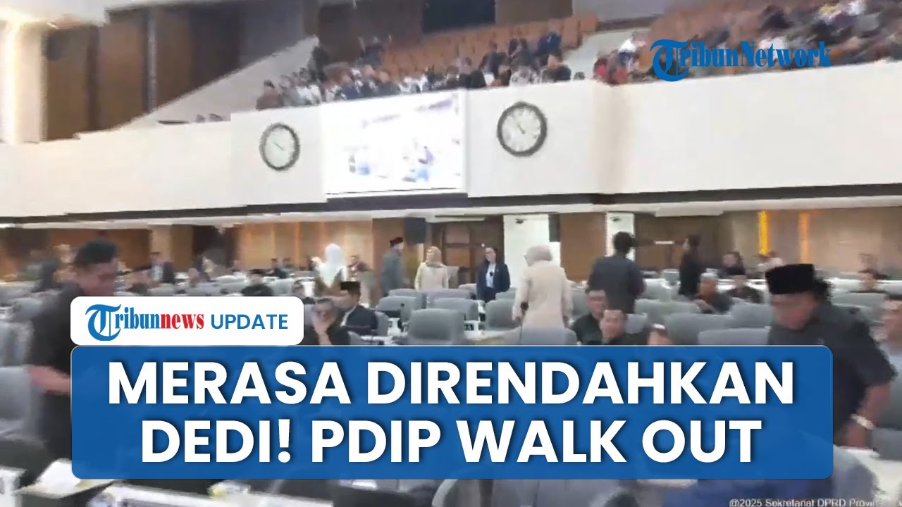 Detik-detik Fraksi PDIP Walk Out saat Rapat DPRD Jabar, Merasa Direndahkan Dedi Mulyadi