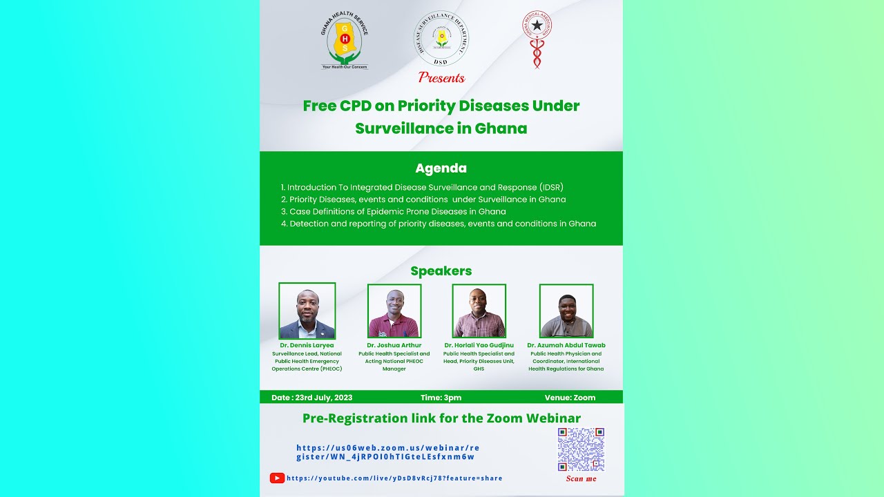 Free CPD on Priority Diesases Under Surveilance in Ghana