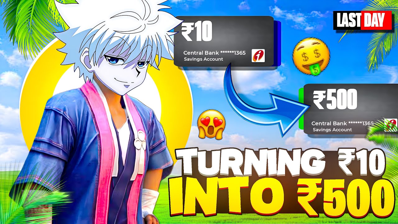 FINALLY I TURNED 🥳 ₹10 RS CONVERT INTO ₹500 RS 🤑BY PLAYING SOLO TOURNAMENT