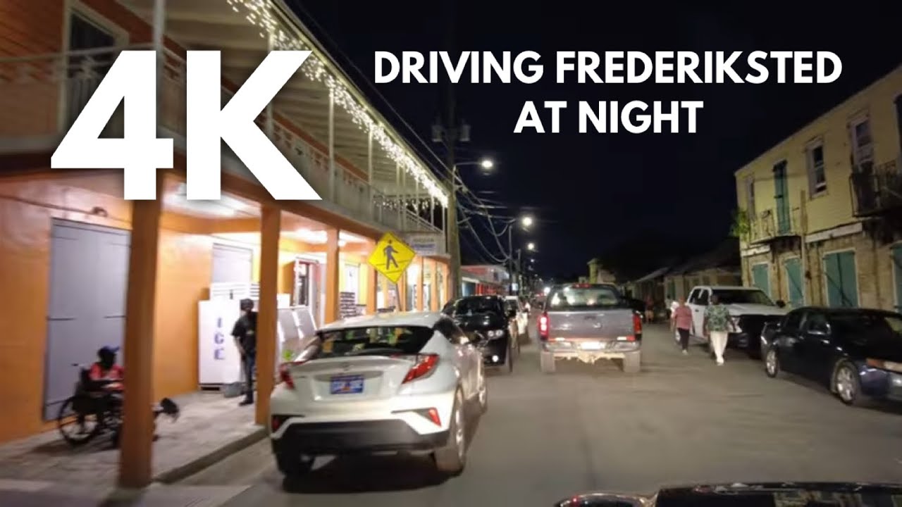 🇻🇮 4K Saint Croix | Frederiksted at Night | DJI Pocket 2 | US Virgin Islands