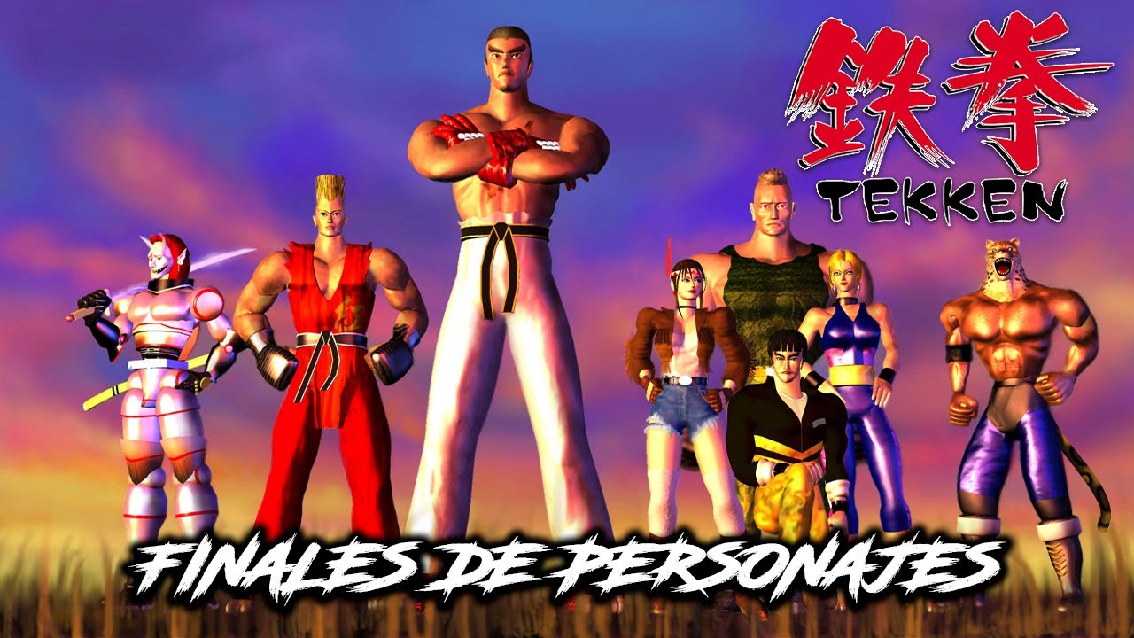 TEKKEN 1 Historia, Intro, Finales de Personajes / All Characters Endings