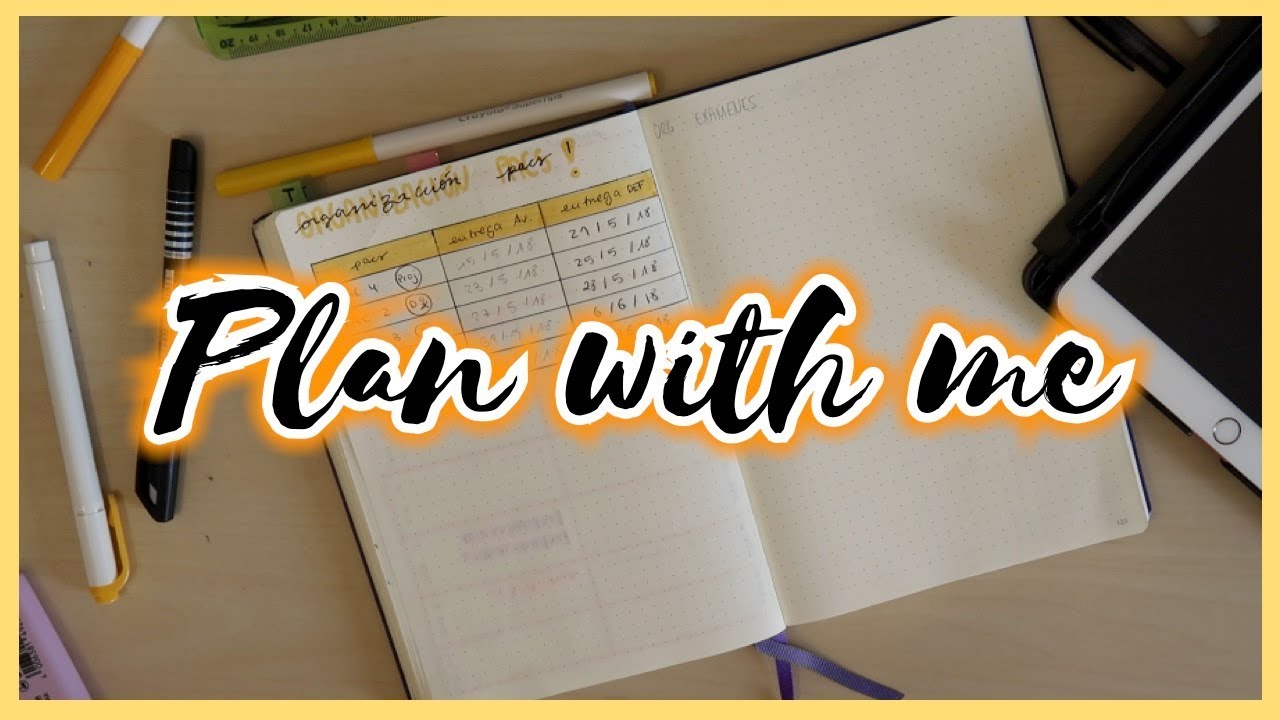 PLAN WITH ME: Organizo mis próximas prácticas de la universidad | Christine Hug