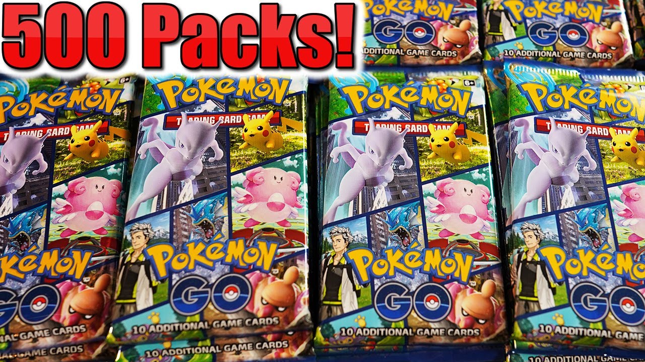 Opening 500 Pokemon Go Booster Packs!