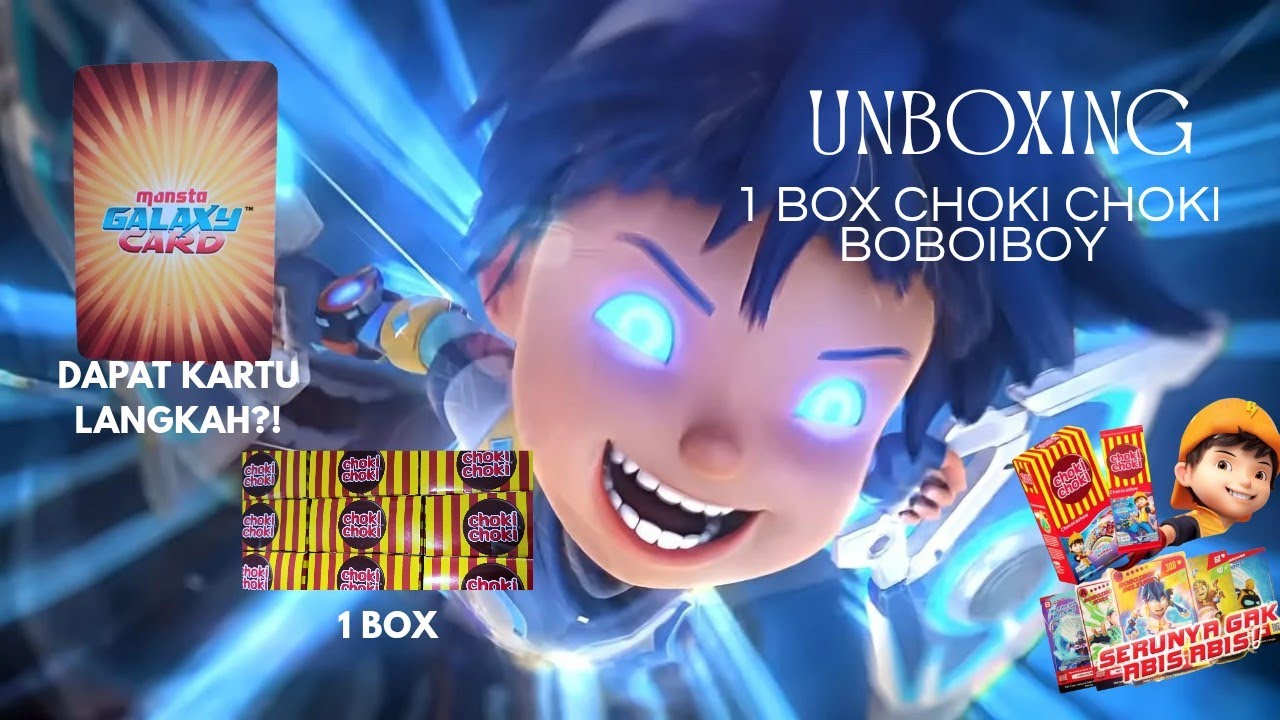 Unboxing Choki Choki Boboiboy 1Box Dapat Kartu Hologram Emas?!Droprate Rendah!Paling Banyak Dicari!