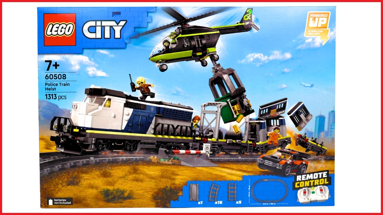LEGO City 60508 Police Train Heist Speed Build