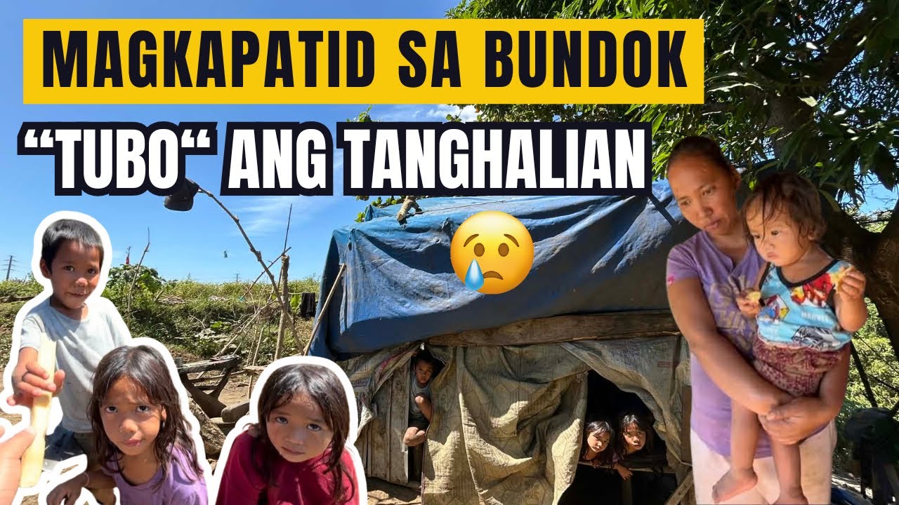 MAGKAPATID SA BUNDOK, “TUBO“ ANG TANGHALIAN🥲🥺 #masterringring #pbteam 