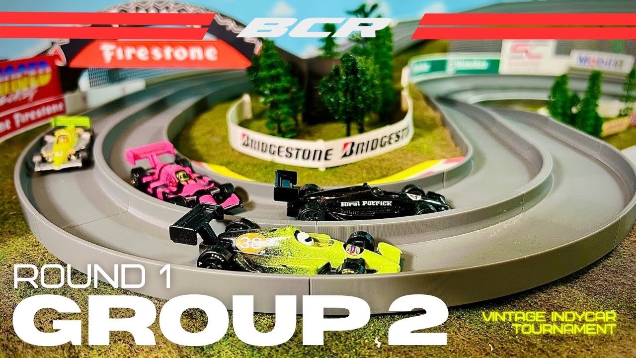 INDYCAR Group 2 | Vintage Indy Tournament Diecast racing 1-2