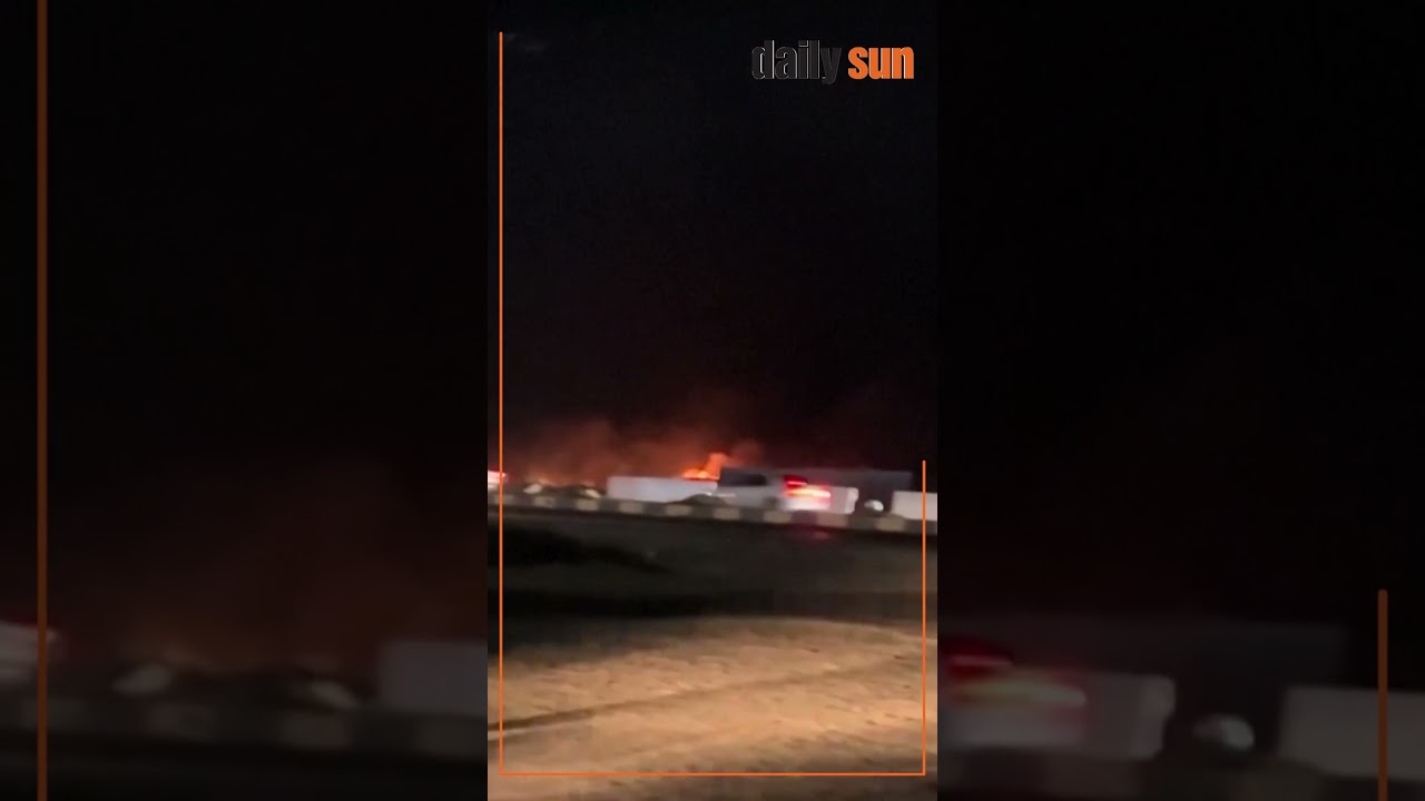 Fire and smoke seen in Iran's Chabahar after reports of explosion | Daily Sun