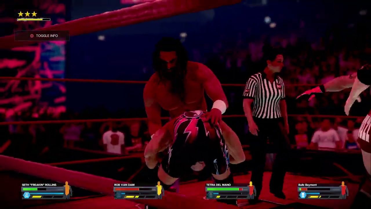 WWE 2K24 RAW EXTREME| Seth Rollins vs Bullz Baymont vs RVD vs Tetra del mano| EXTREME RULES