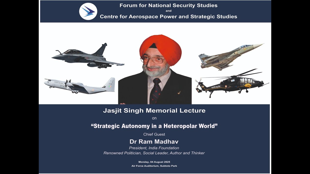 Centre for Aerospace Power and Strategic Studies ll 8th Jasjit Singh Memorial Lecture