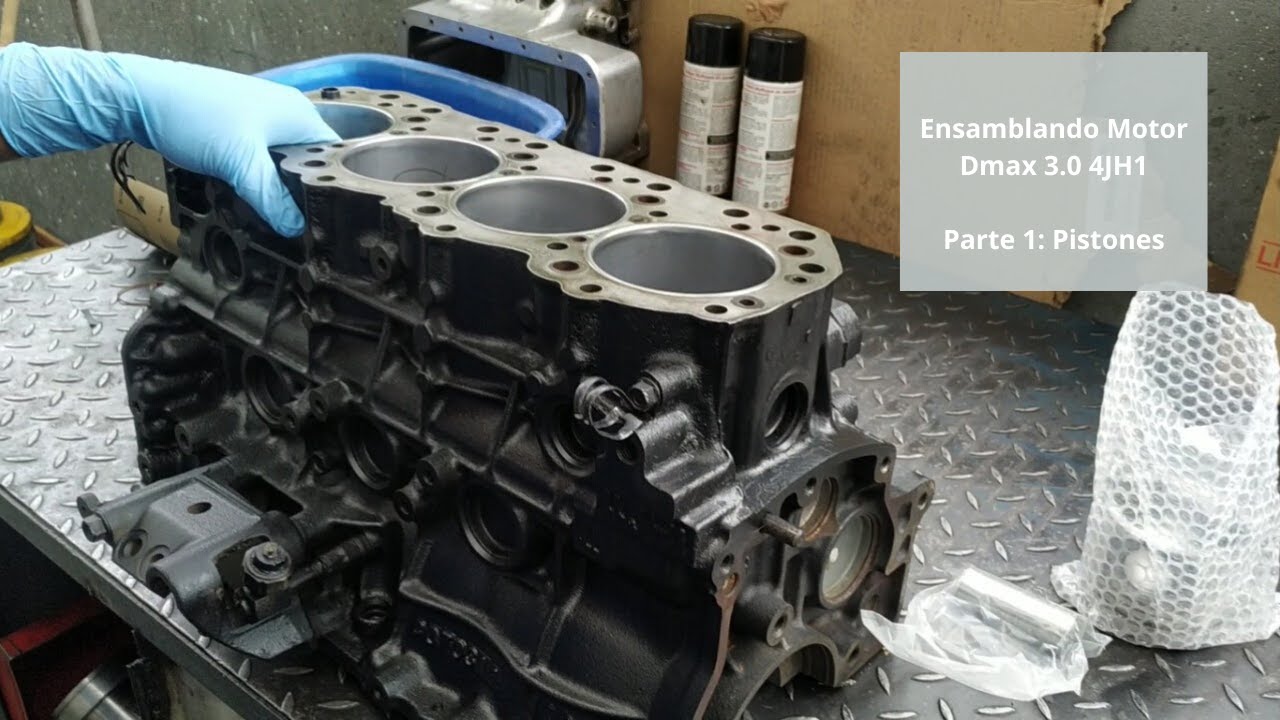 Ensamblando Motor Dmax 3.0 4JH1 Parte 1: Pistones | DIESEL DEL EJE